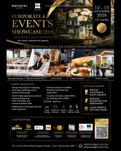 Corporate & Events Showcase 2026 at 145°F Grill & Bar, Novotel Bangkok IMPACT and ibis Bangkok IMPACT (12-13 September 2026)