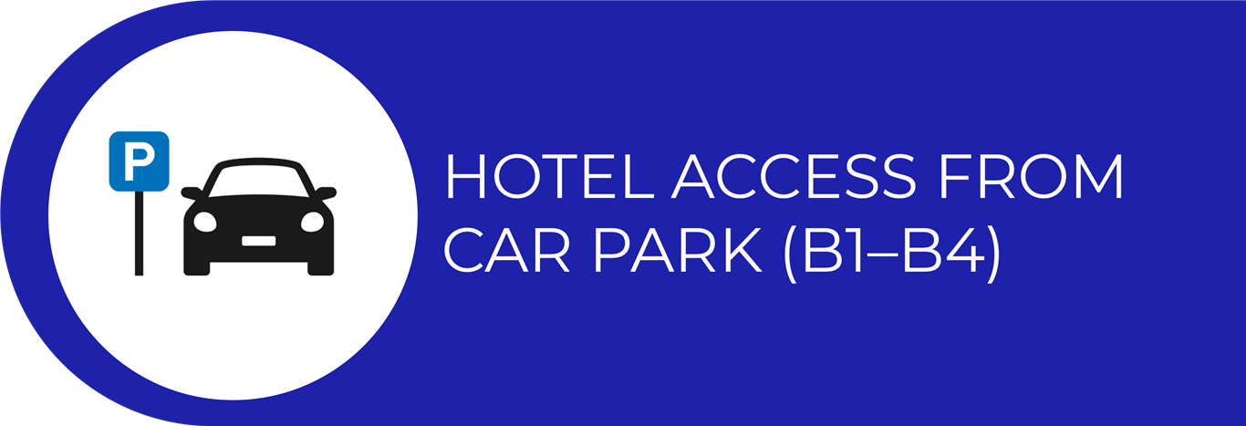 Hotel Access from Car Park