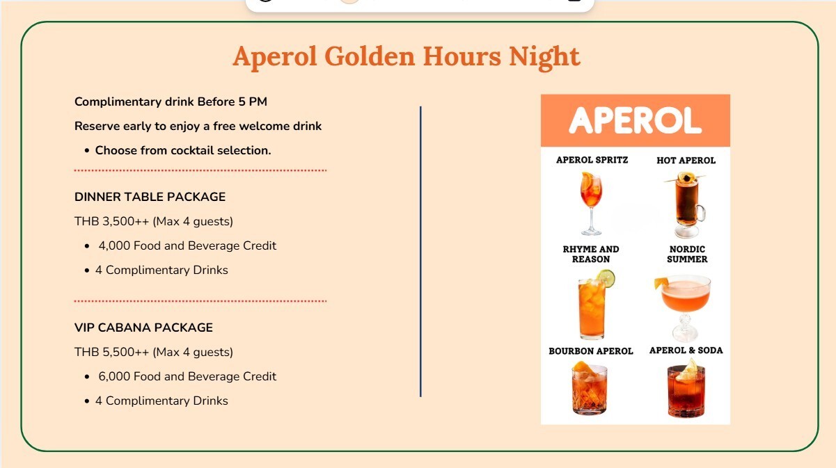 Aperol Golden Hour Night