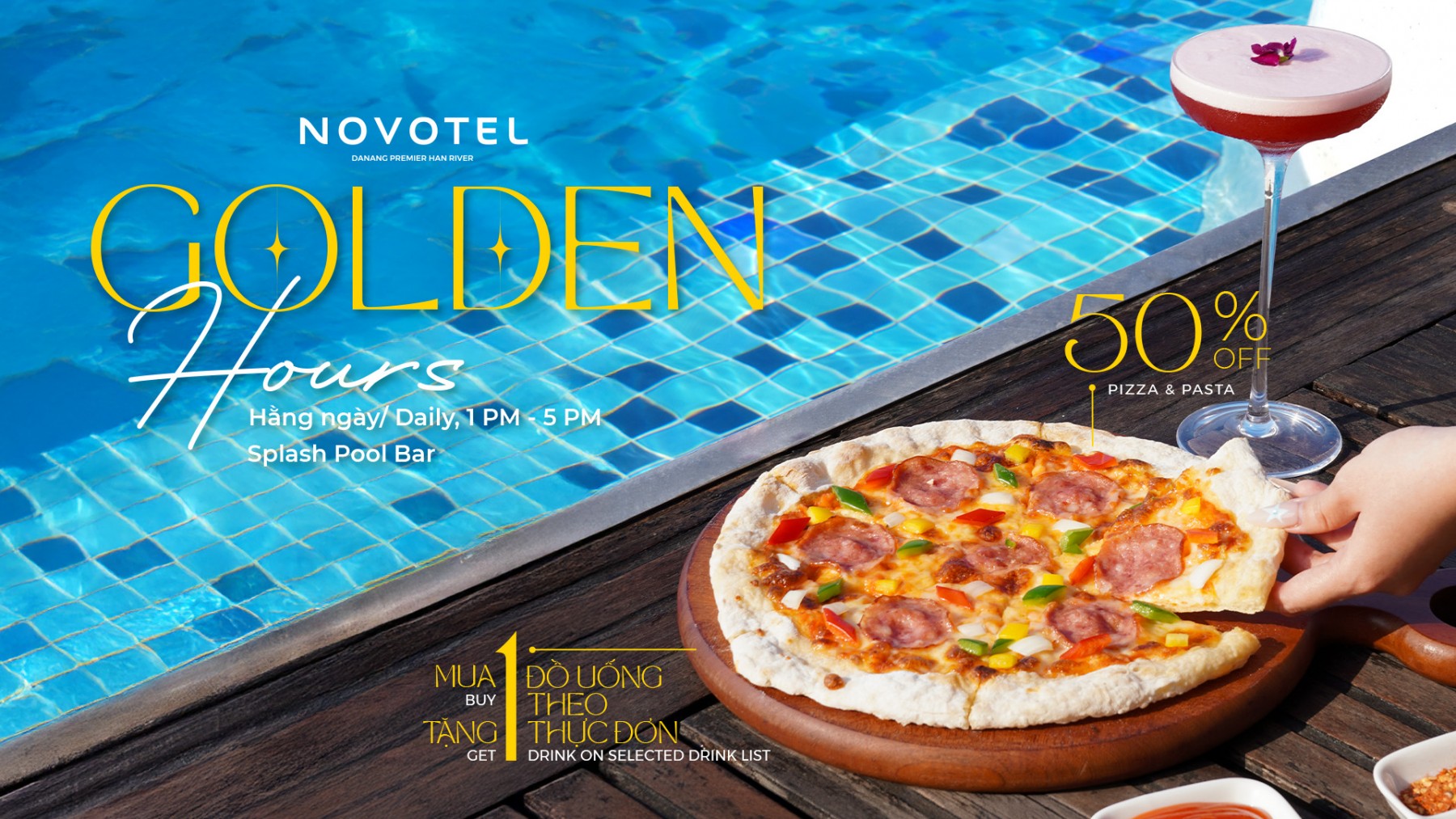 Đồ uống và bánh - Golden Hours