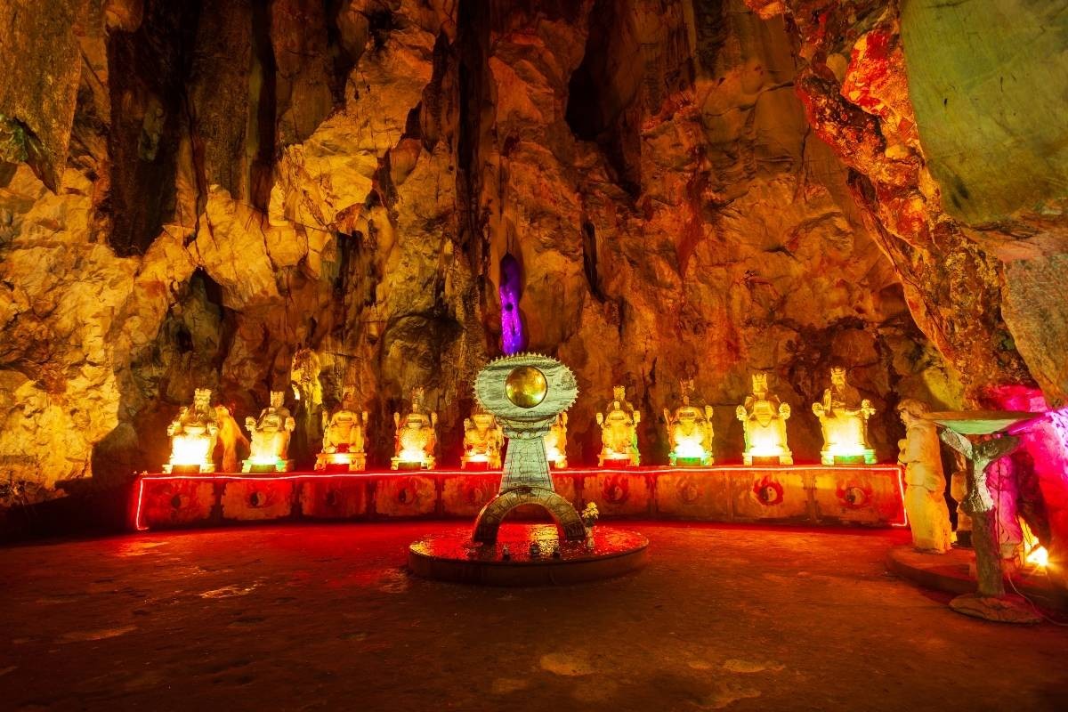 historical, spiritual, and heritage value of Marble Mountains with Han-Nom cliff inscriptions and sacred caves