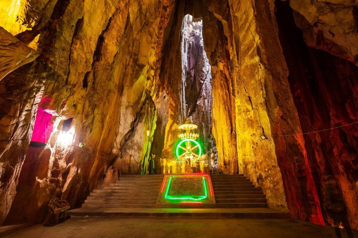 Am Phu Cave in the Marble Mountains Da Nang complex with deep spiritual and historical spaces