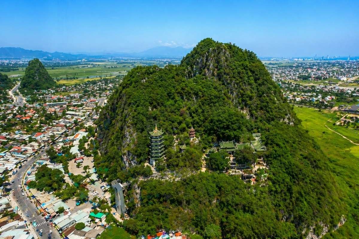 Thuy Son, the largest and highest mountain in the Marble Mountains Da Nang complex