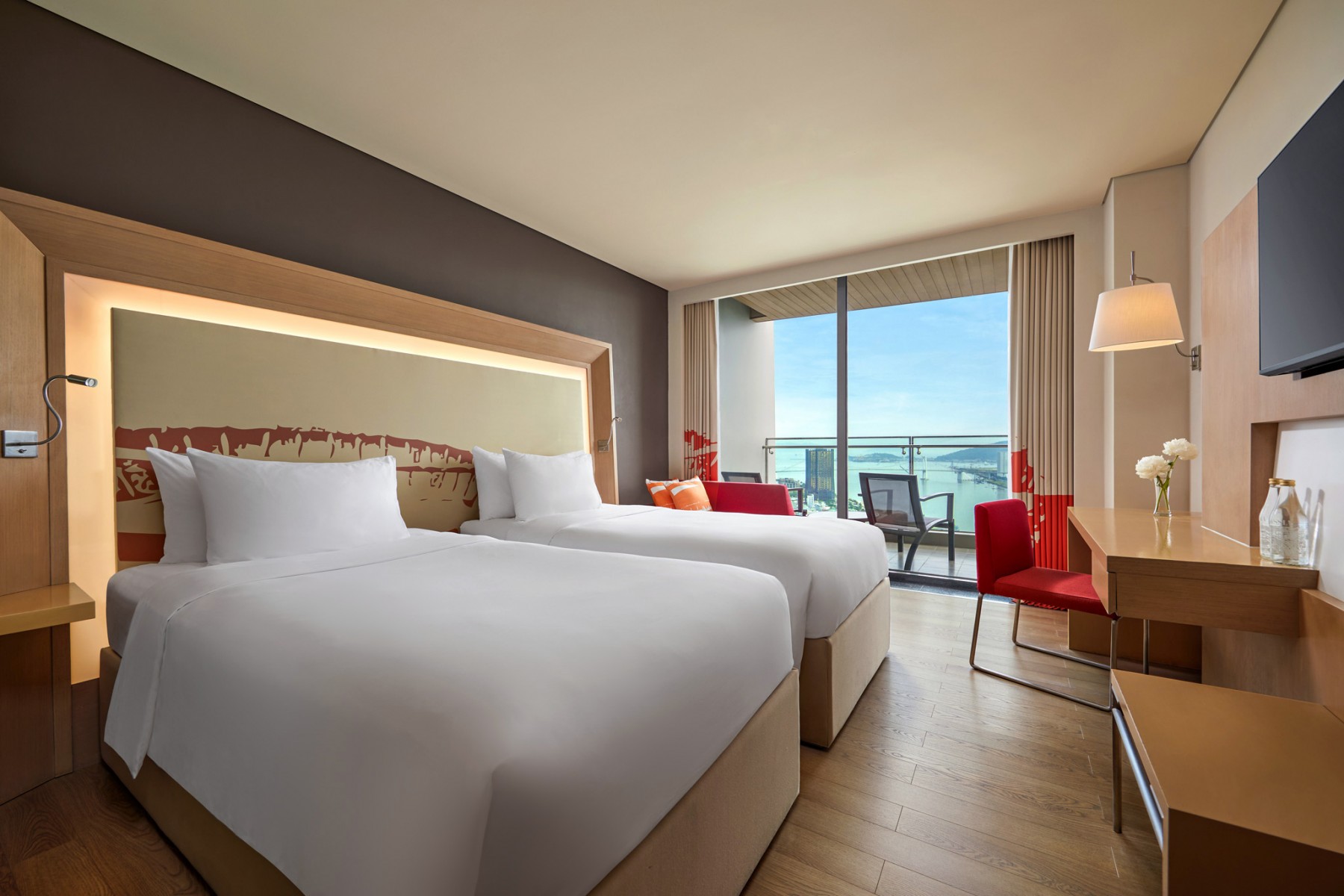 superior room twin beds novotel danang premier han river