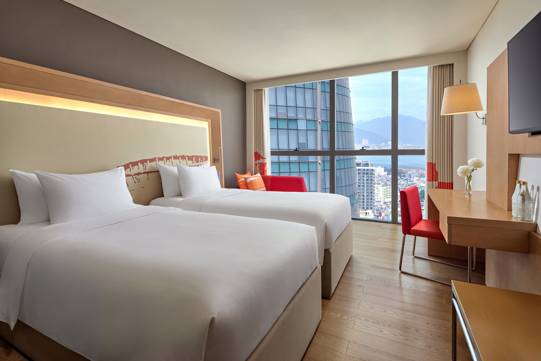 superior room twin beds novotel danang premier han river