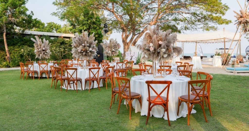 Luxury Indian Beachfront Wedding in Thailand at SO Sofitel Hua Hin set up