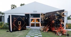 Grand Indian wedding Sangeet reception at SO Khiri pillarless ballroom Hua Hin