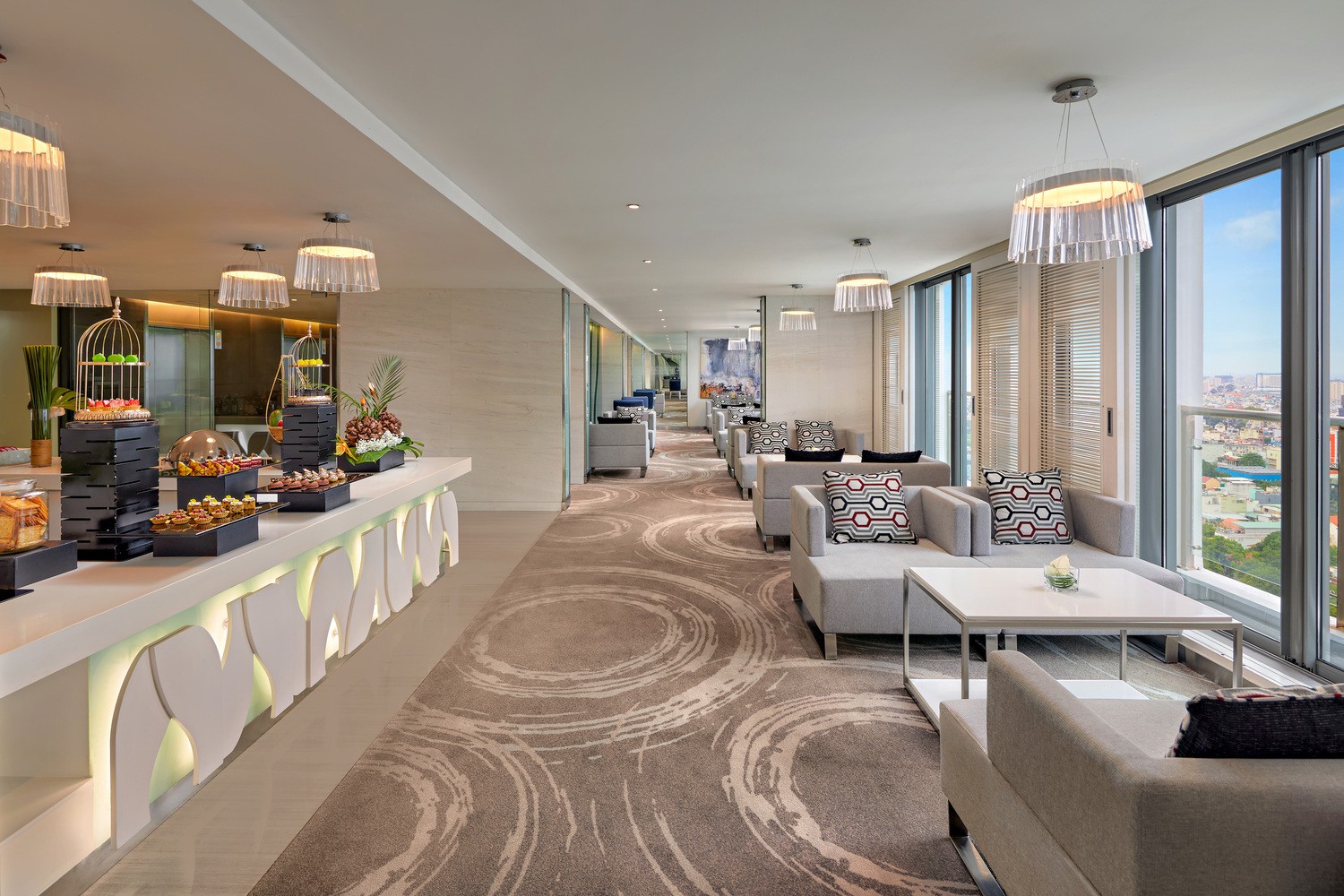 Premier Lounge for business travelers at Novotel Saigon Centre.