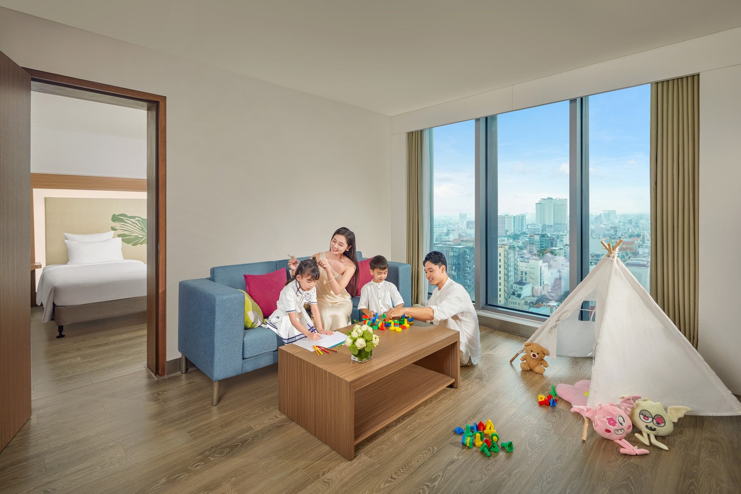 The connecting Executive Suite rooms are ideal for large families.
