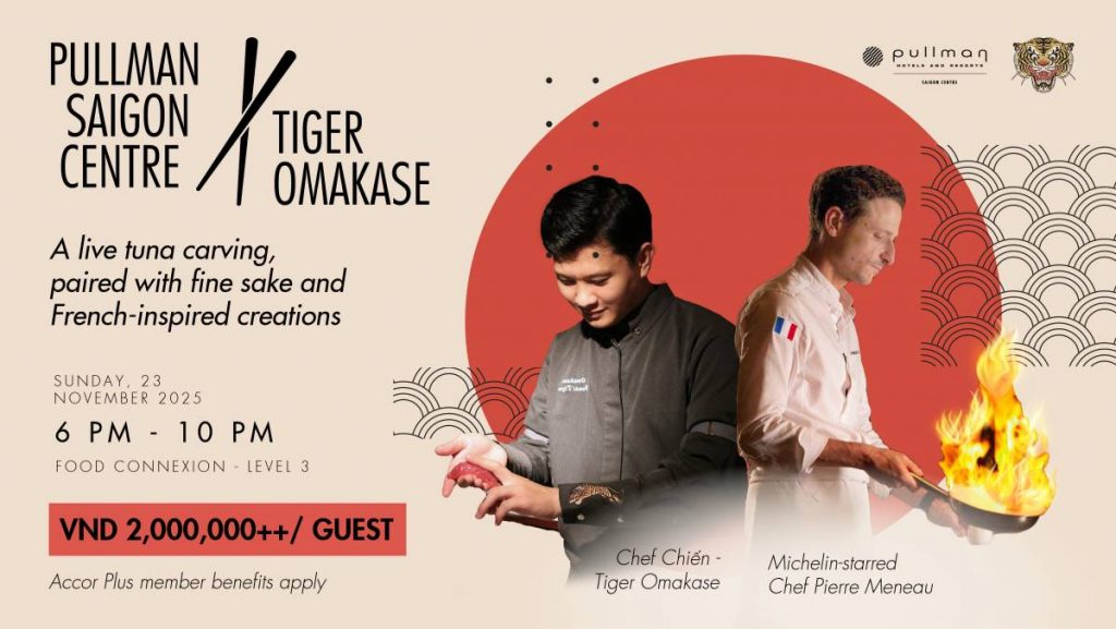 Pop-up: Pullman Saigon Centre x Tiger Omakase