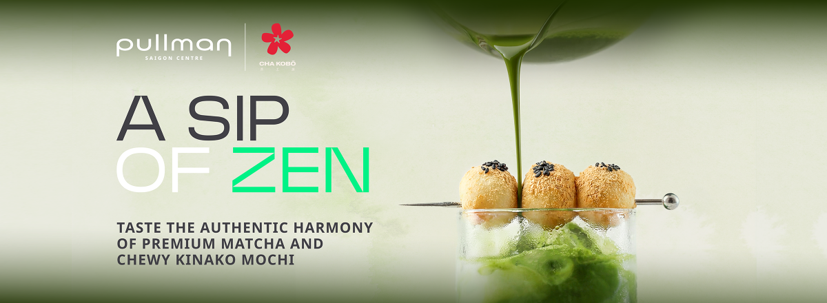 Japanese matcha lounge saigon collection at Urbane Lounge Pullman Saigon Centre