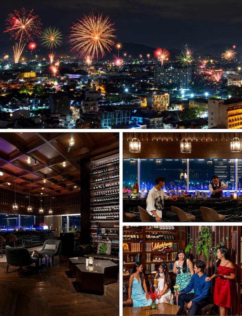 New Year's Eve countdown party on Estrela Rooftop, Phuket Town