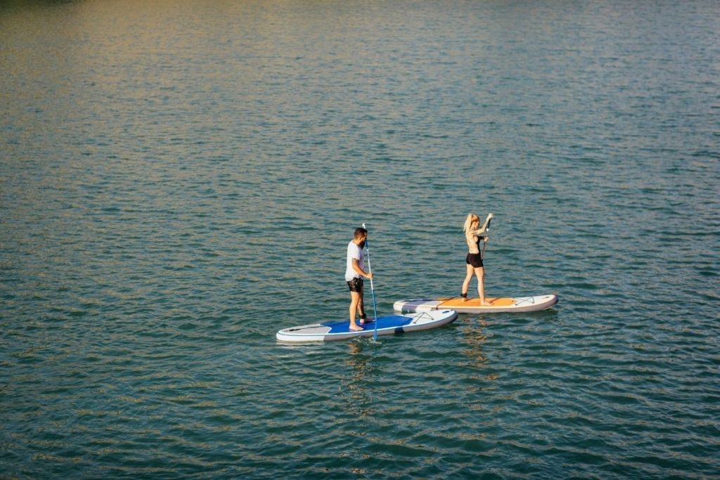 Stand-up paddleboarding experience on My Khe Beach in Da Nang