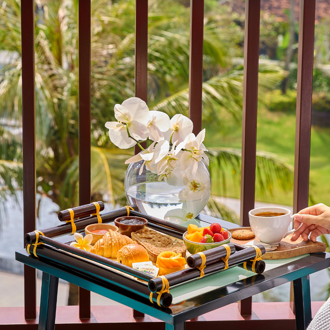 Bữa sáng tiện lợi tại phòng