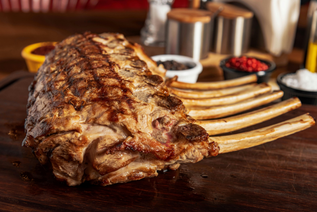 Herb-Glazed Grilled Lamb Ribs at Char Grill House Da Nang