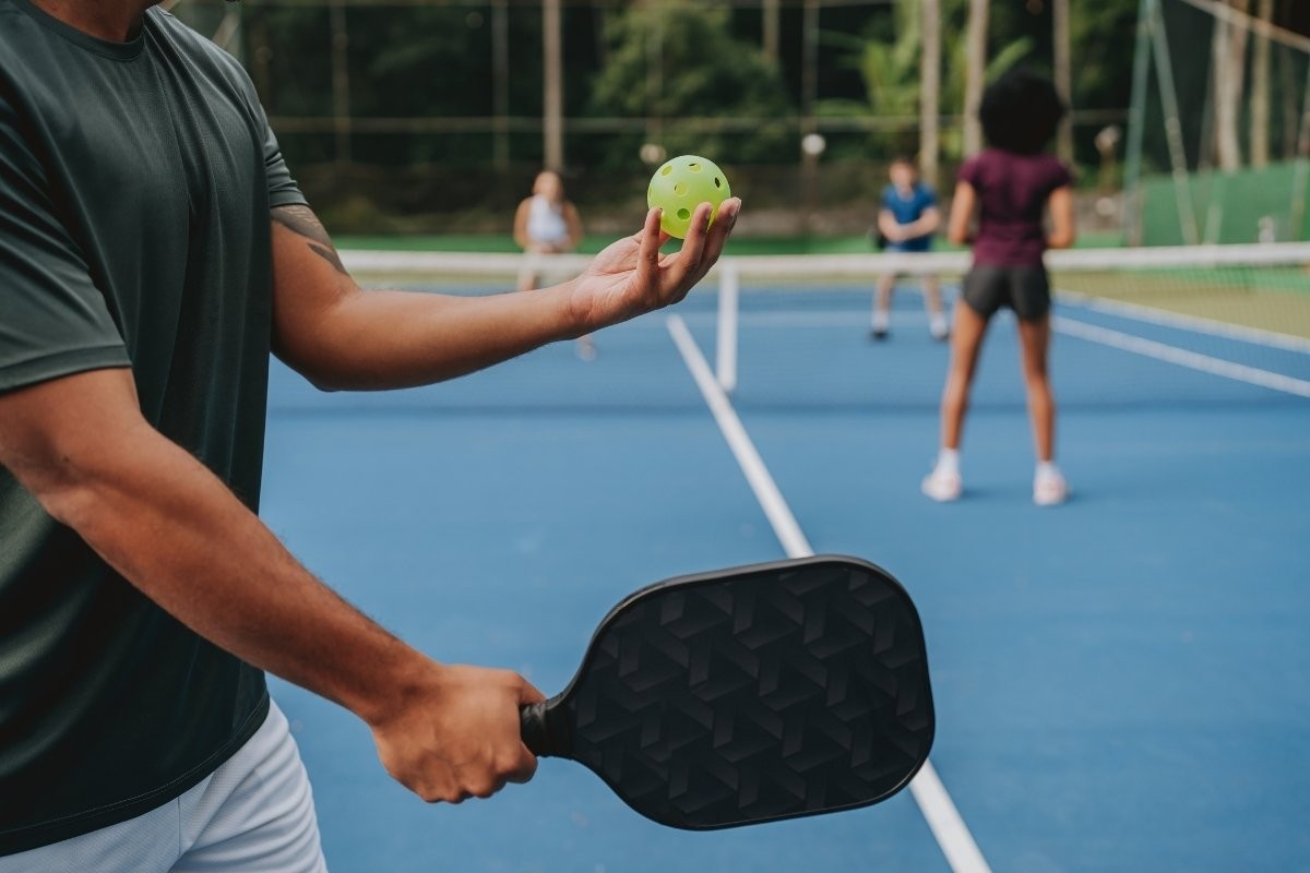 Pickleball playing