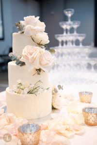 Delicious wedding cake in Sofitel Sydney Darling Harbour