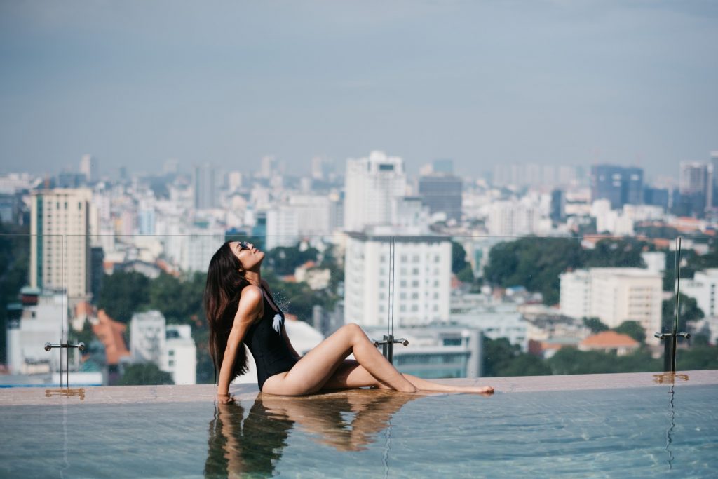 Infinity Pool with stunning views above the Skyline