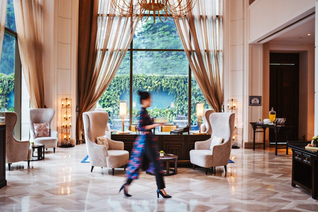 Elegant Entrance to Hotel des Arts Saigon