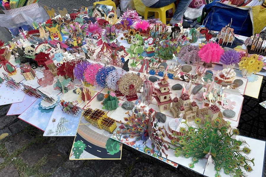 local handicrafts around central post office