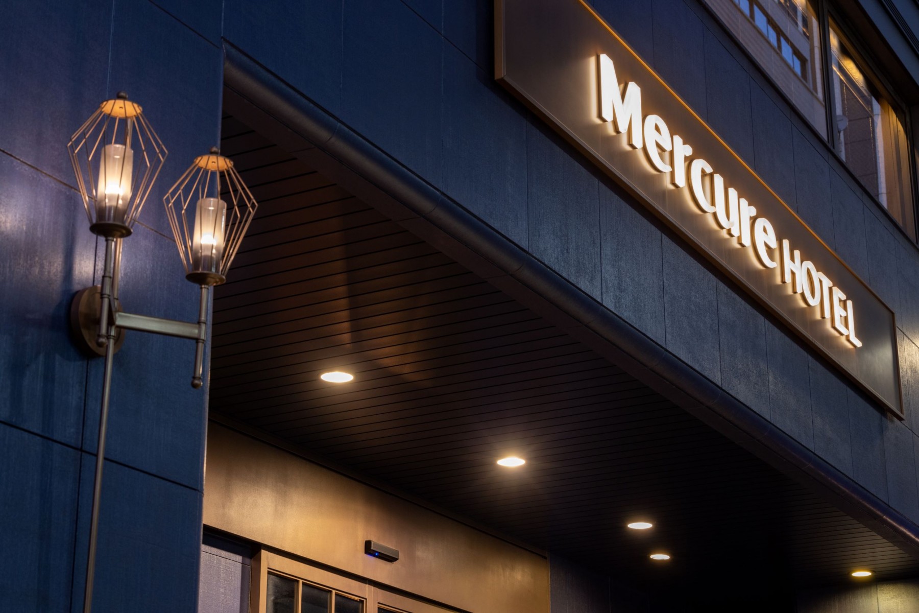 Mercure Tokyo Ginza Signage at Hotel Entrance