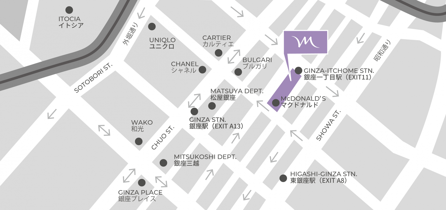 access hotel map